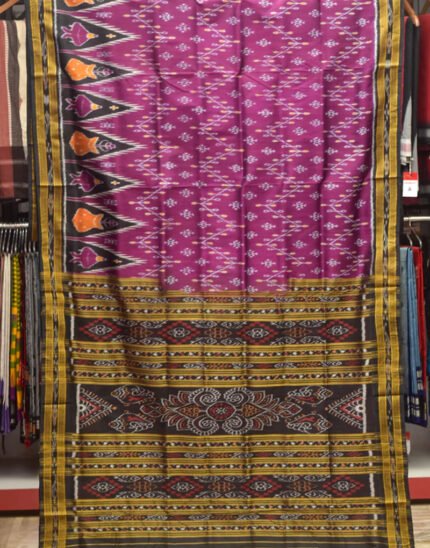 Magenta Body Bandha Khandua Silk Saree
